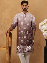 Printed Cotton Blend Kurta Pyjama Set