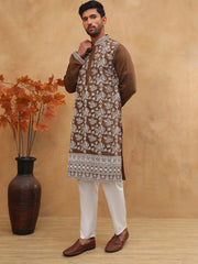 Men Ethnic Embroidered Kurta Pyjama Set