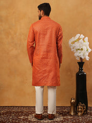 Festive Cotton Blend Printed Kurta Pyjama Set