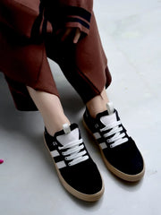 Black Smart Casual Shoes For Women & Girls