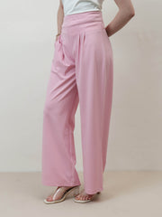 athena immutable women relaxed straight leg easy wash pleated trousers 4