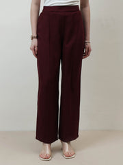 athena immutable women relaxed straight leg easy wash pleated trousers 7