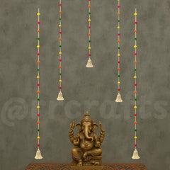 Door Hangings for Home Decoration Pom Pom Side Hangings 2Pcs