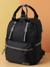 Haute Sauce - Solid Casual Backpack with Zip Lock For Women
