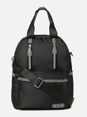 Haute Sauce - Solid Casual Backpack with Zip Lock For Women