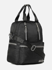 Haute Sauce - Solid Casual Backpack with Zip Lock For Women