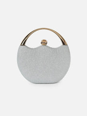 Haute Sauce - Textured Party Mini Hand Bag with Push Lock For Women