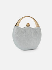 Haute Sauce - Textured Party Mini Hand Bag with Push Lock For Women
