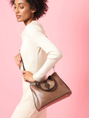 Haute Sauce - Textured Casual Regular Hand Bag with Zip Lock