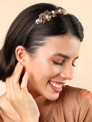 SOHI - Gold Plated Designer Hairband