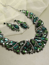 SOHI - Gold Plated Designer Stone Party Necklace and Earring Set