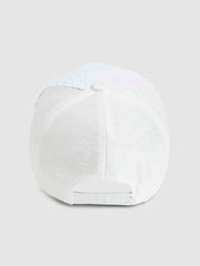 قبعة بيسبول بيضاء مزينة بالترتر من هوت صوص