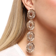 SOHI - Gold Plated Drop Earrings Earrings