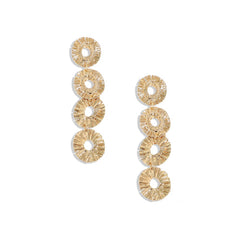 SOHI - Gold Plated Drop Earrings Earrings