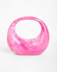 Haute Sauce - Women Sculptural Structured Handheld Bag - Pink