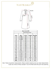 Vastramay - Boys' Multicolor-Base-Navy Blue And Cream Kurta