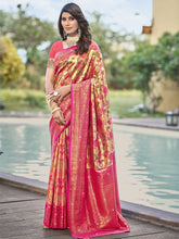 Sangam - Pink Silk Woven Work Traditional Saree