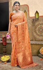 Deep Light Green Color Cotton Silk Saree