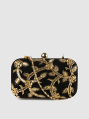 Black Gold Box Clutch