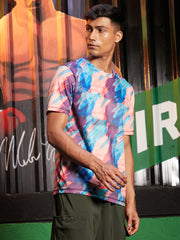 Vertical Abstract Activewear T-Shirt