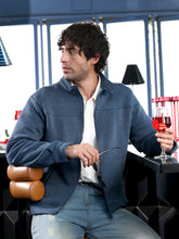 Panel-Stitch Knit Jacket