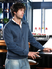 Panel-Stitch Knit Jacket