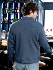 Panel-Stitch Knit Jacket