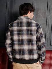 Zip-Front Plaid Jacket