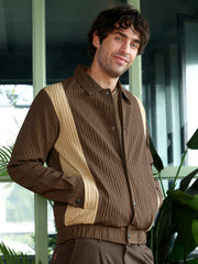 Panelled Crease-Tactile Jacket