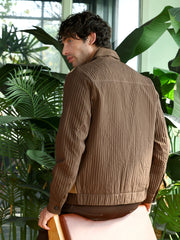 Panelled Crease-Tactile Jacket