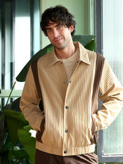 Panelled Crease-Tactile Jacket