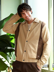 Panelled Crease-Tactile Jacket