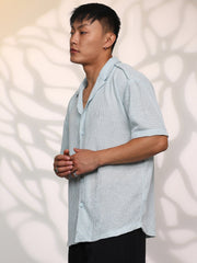 Unhemmed Oversized Shirt