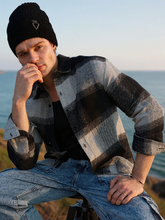 Vignette-Checkered Oversized Shirt