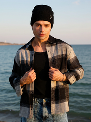 Vignette-Checkered Oversized Shirt