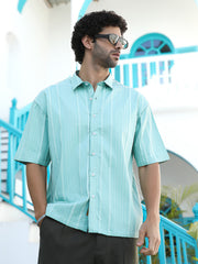 Unbalanced-Ridge Oversized Shirt