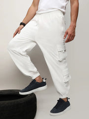 Cuffed Hem Cargo Trousers