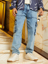 بنطلون جينز كاربنتر مغسول بالأسيد