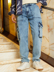 بنطلون جينز كاربنتر مغسول بالأسيد