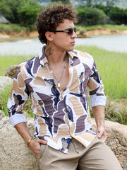 قميص بتصميم زهرة التوليب المجردة