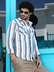 Nomad-Striped Utility Shirt