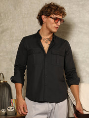 Campus Sutra - Button-Down Utility Shirt