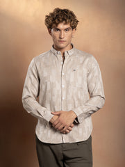Weave-Block Regular Shirt