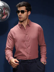 Solid-Woven Regular Shirt