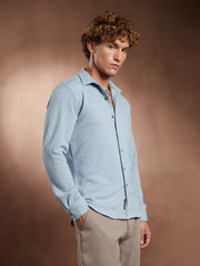 Rope-Striped Tactile Shirt