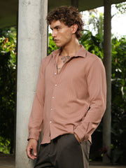 قميص ملموس مخطط بحبل