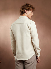 قميص متداخل الملمس