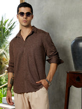 قميص ذو ملمس زهري