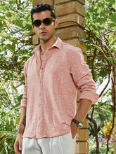 قميص ذو ملمس زهري