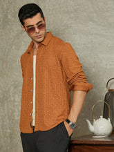 قميص ذو ملمس زهري